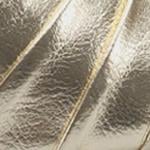 Capone  Belvia Pointed Toe Metallic Ankle Strap Mid Heel Women Gold Shoe