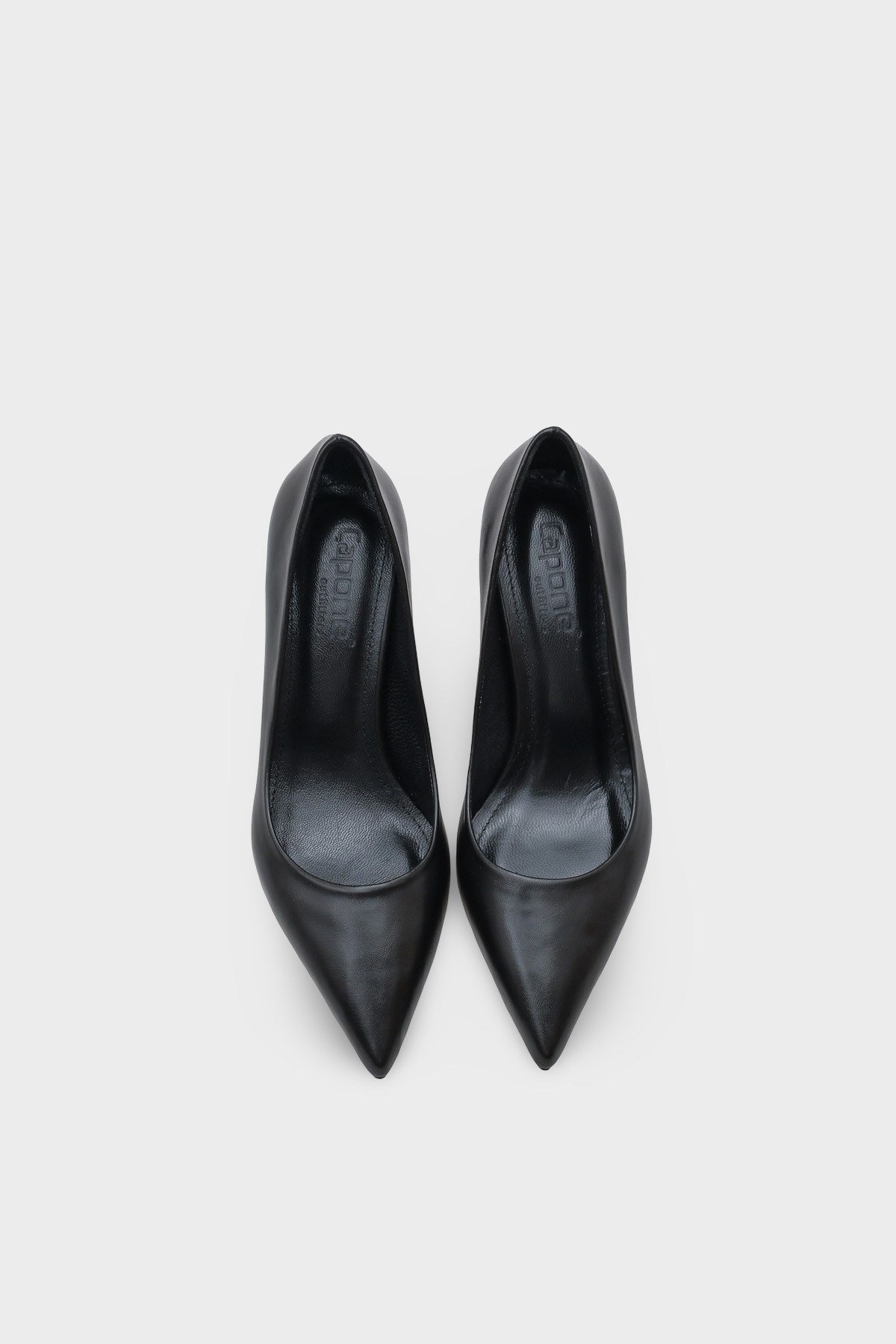 Capone Bianka Mid Heel Casual Stylish Genuine Leather Lined Stiletto