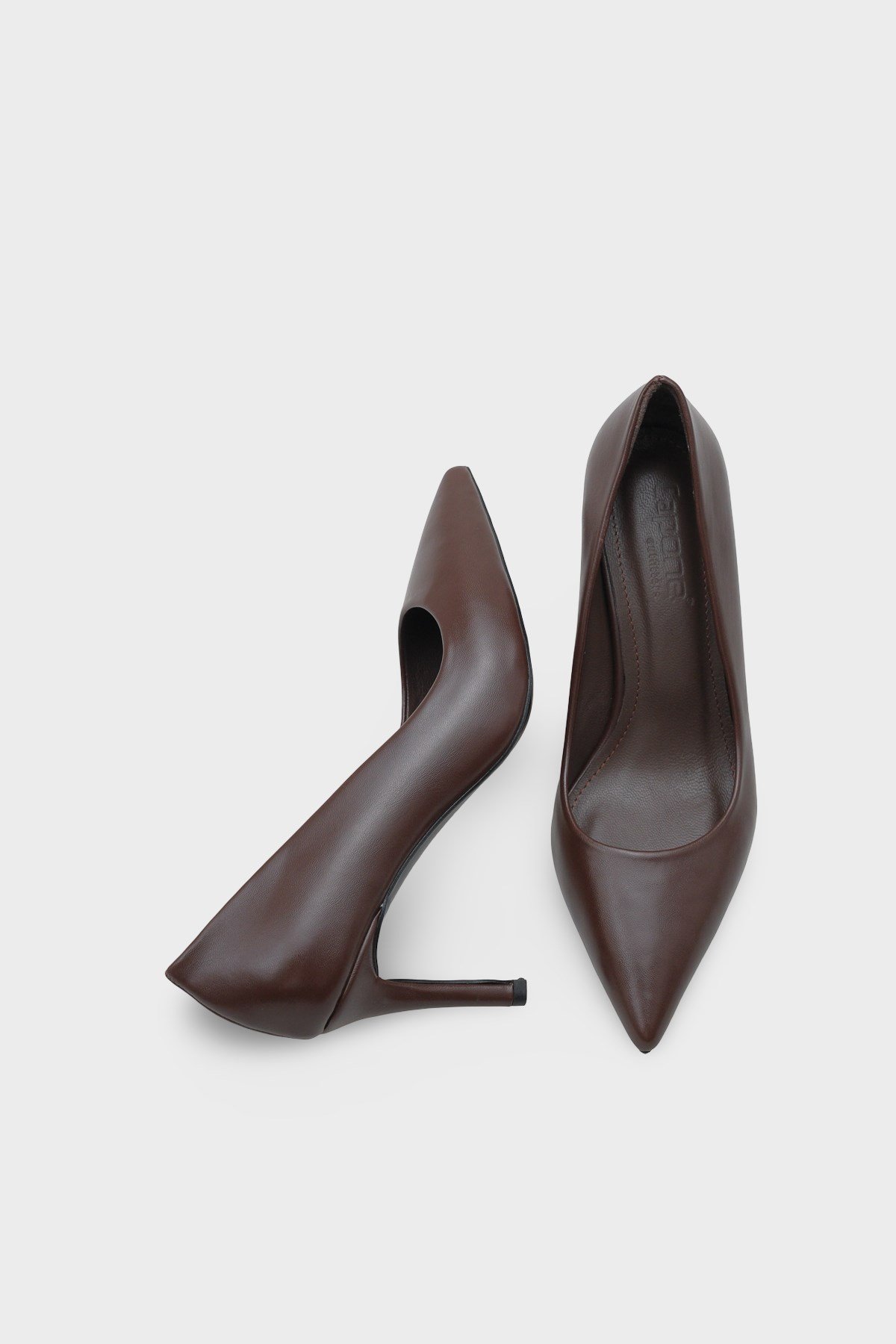 Capone Bianka Mid Heel Casual Stylish Genuine Leather Lined Stiletto