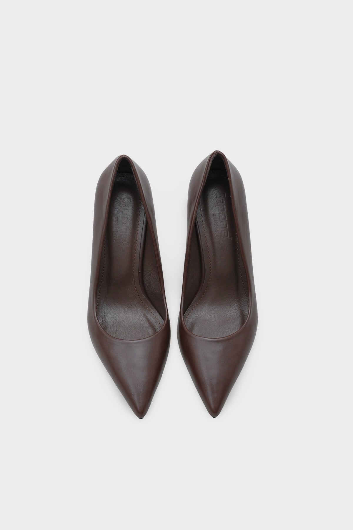 Capone Bianka Mid Heel Casual Stylish Genuine Leather Lined Stiletto