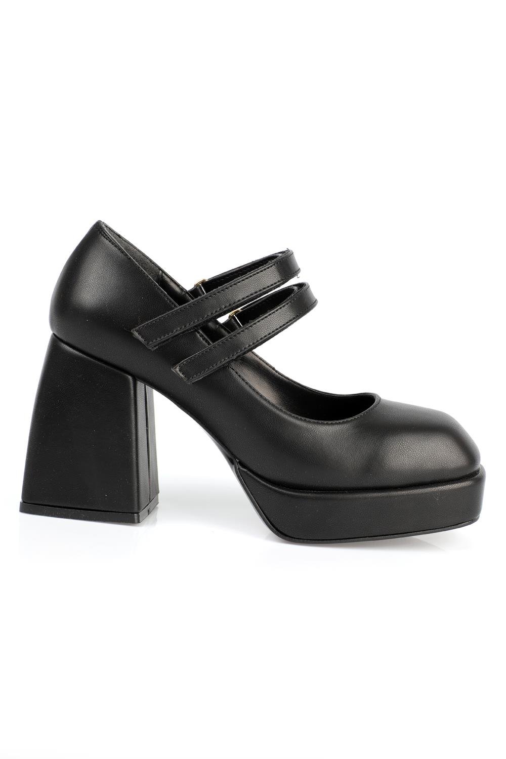 Capone Blunt Toe Mary Jane Platform Shoes