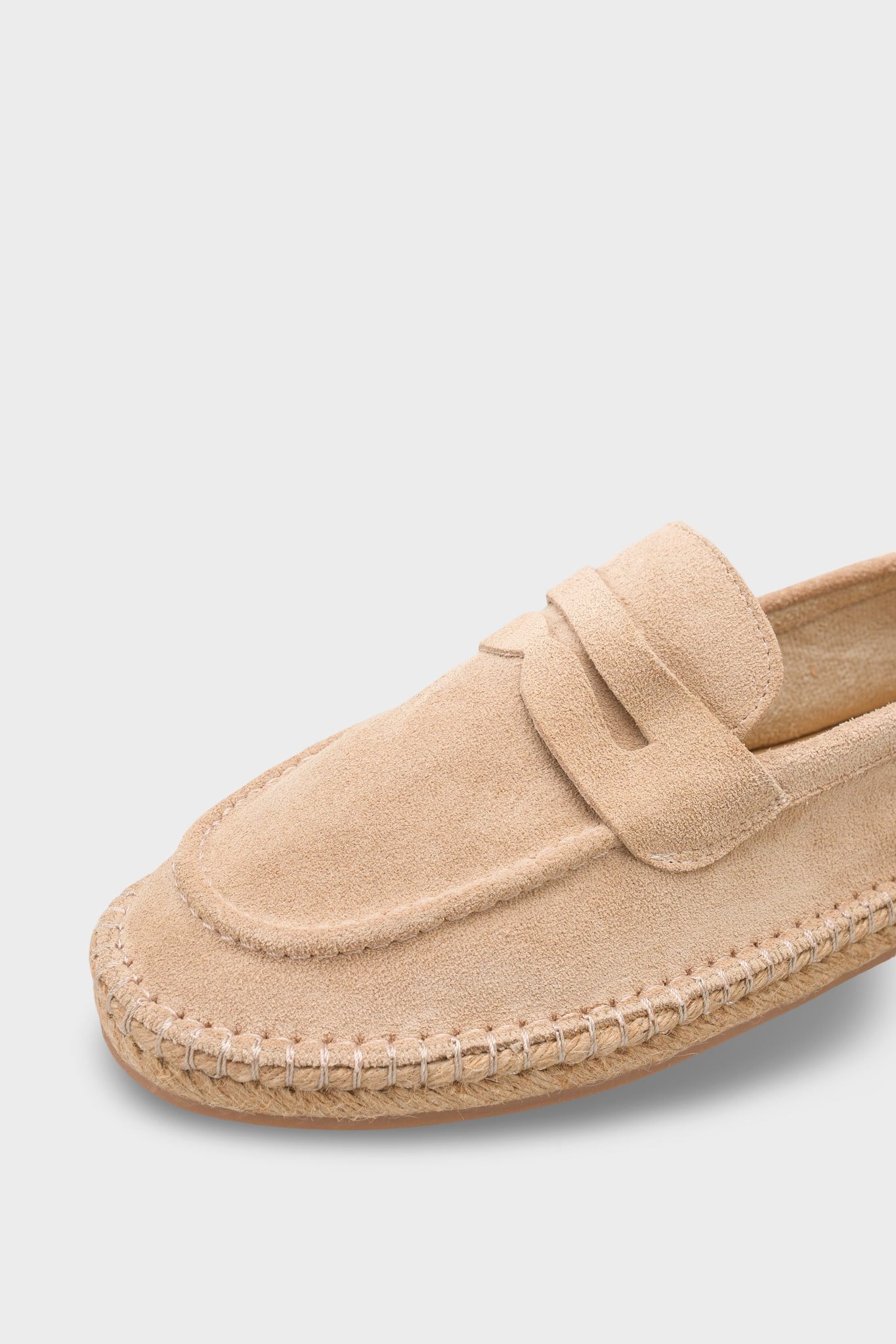 Capone Boris Genuine Leather Suede Espadrille Sole Men Loafer