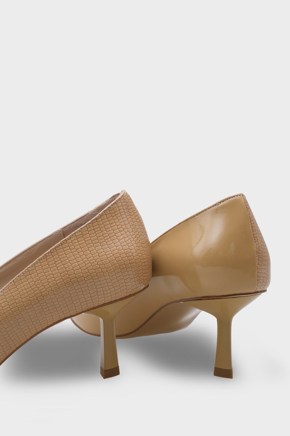 Capone Brianne Mid Heel Strapped Snake Print Genuine Leather Lined Stiletto