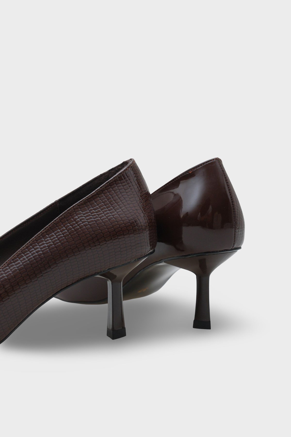 Capone Brianne Mid Heel Strapped Snake Print Genuine Leather Lined Stiletto