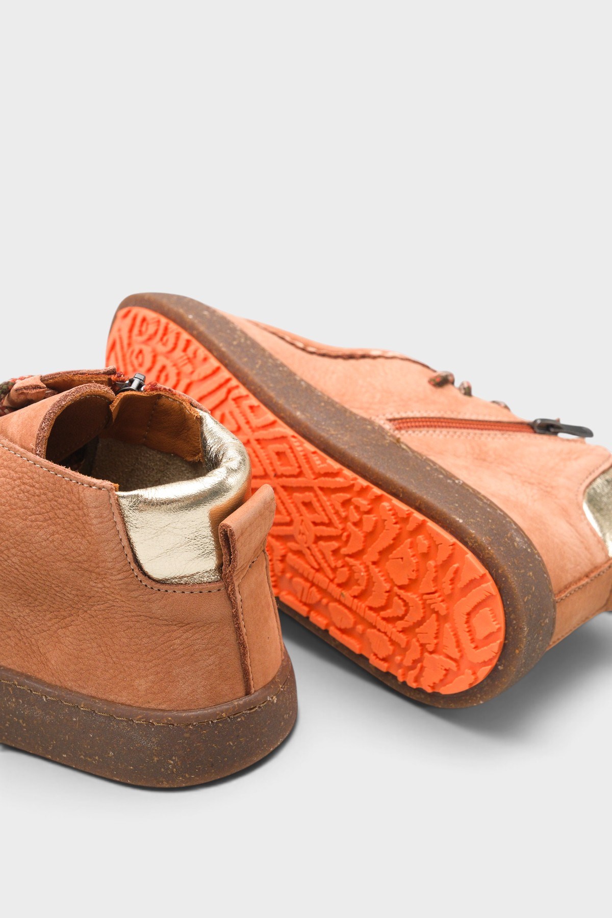 Capone Cammy Genuine Nubuck Leather Comfort Women Nubuck Brick Ankle Boot