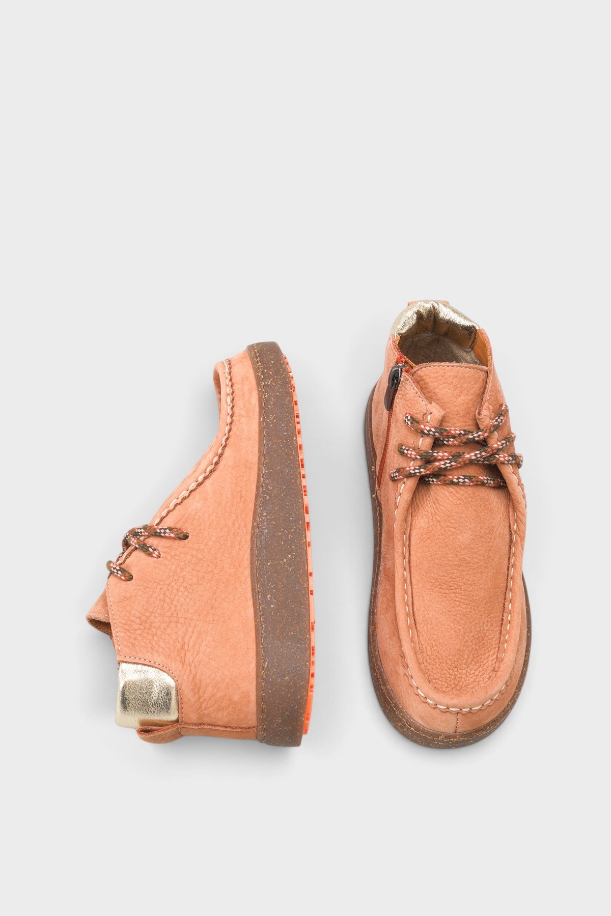 Capone Cammy Genuine Nubuck Leather Comfort Women Nubuck Brick Ankle Boot