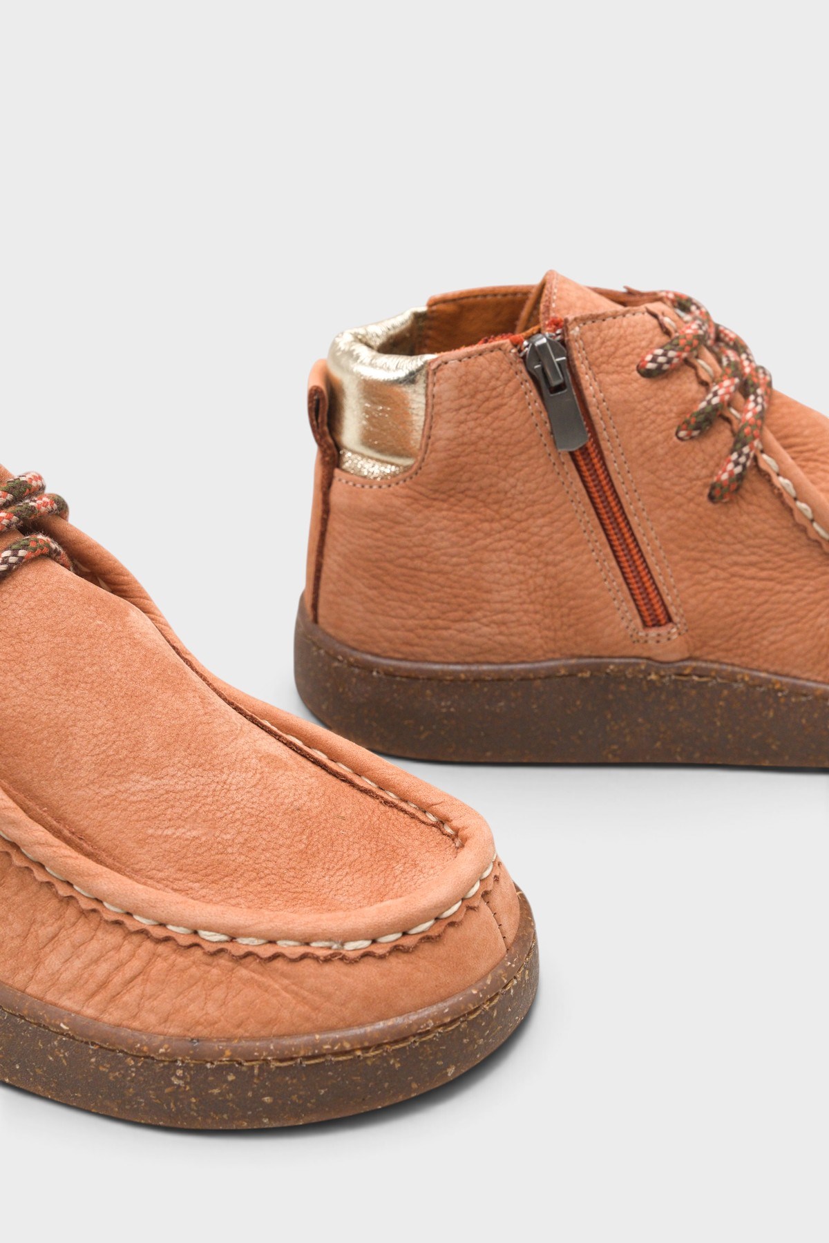 Capone Cammy Genuine Nubuck Leather Comfort Women Nubuck Brick Ankle Boot