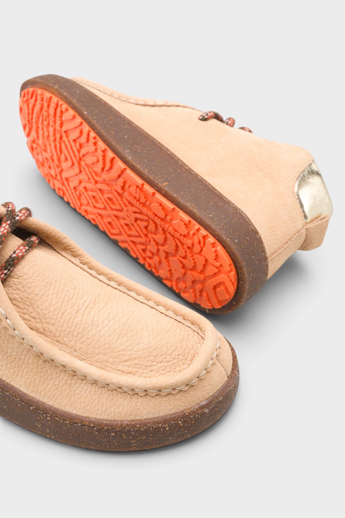 Capone Cammy Genuine Nubuck Leather Comfort Women Beige Ankle Boot