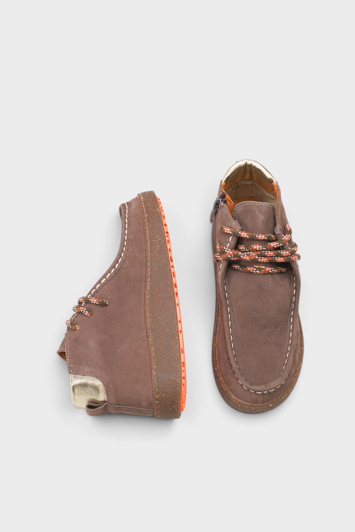 Capone Cammy Genuine Nubuck Leather Comfort Women Brown Ankle Boot