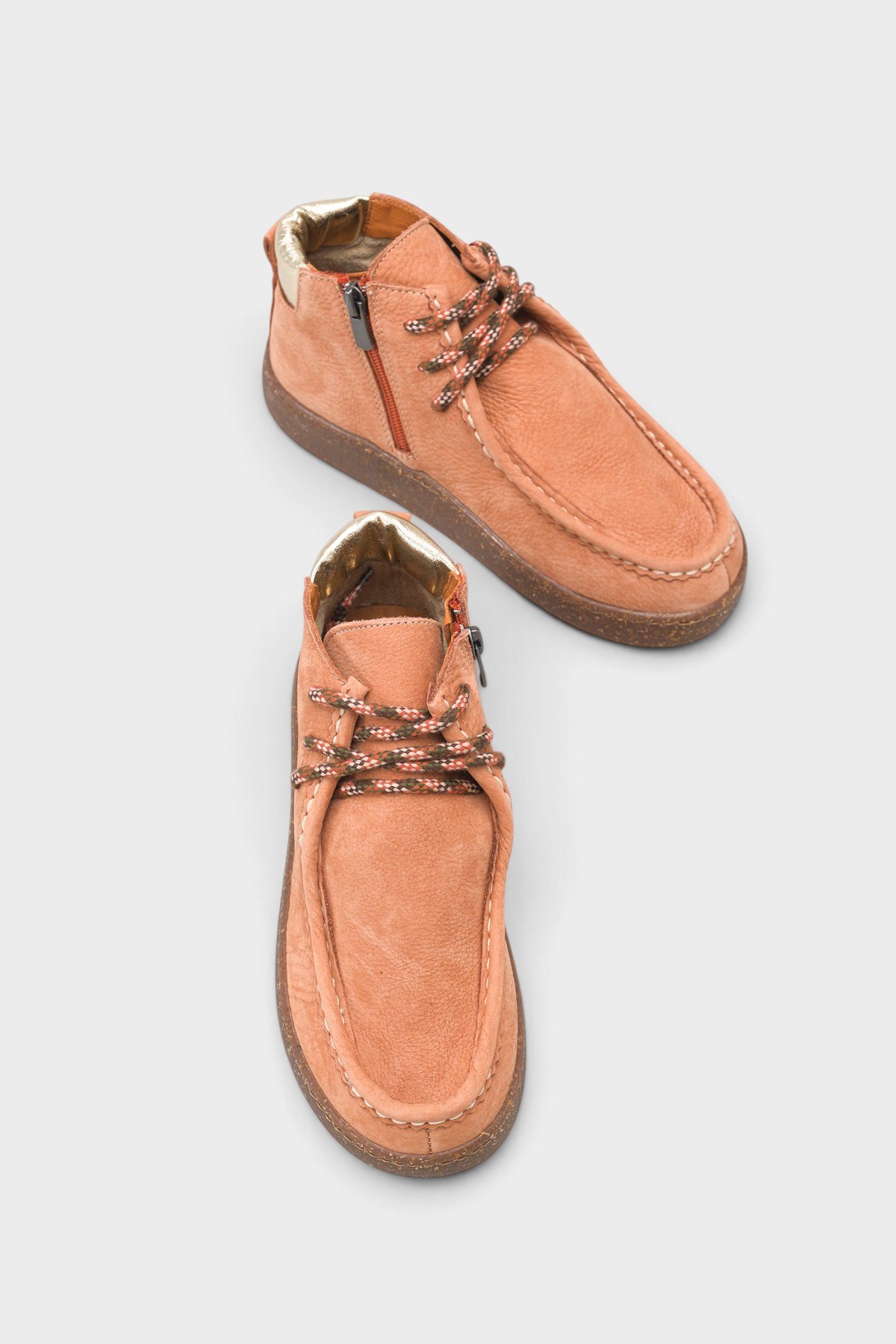 Capone Cammy Genuine Nubuck Leather Comfort Women Nubuck Brick Ankle Boot