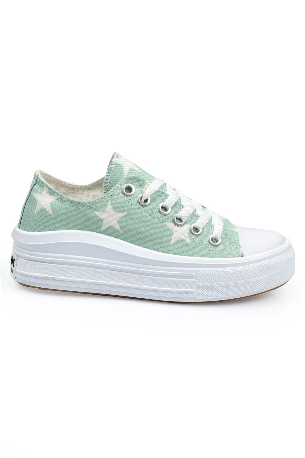 Capone Canvas Sneaker Women Sea Green Sport Shoes