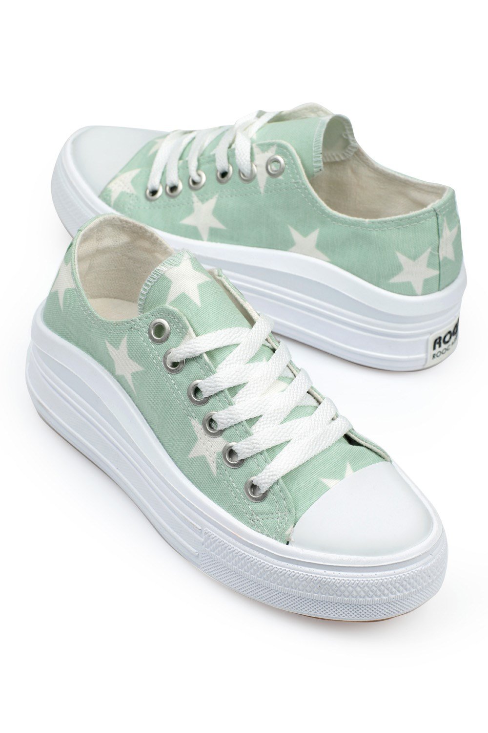 Capone Canvas Sneaker Women Sea Green Sport Shoes