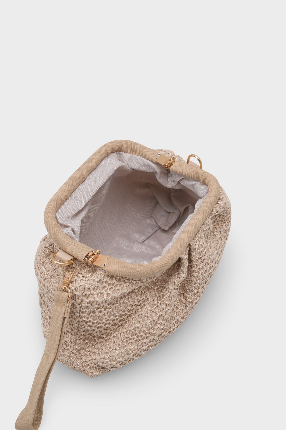 Capone Capri Raffia Look Drawstring Women  Bag