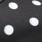 Capone Cathryn Buckle Strap Polka Dot Women Black Ballet Flat