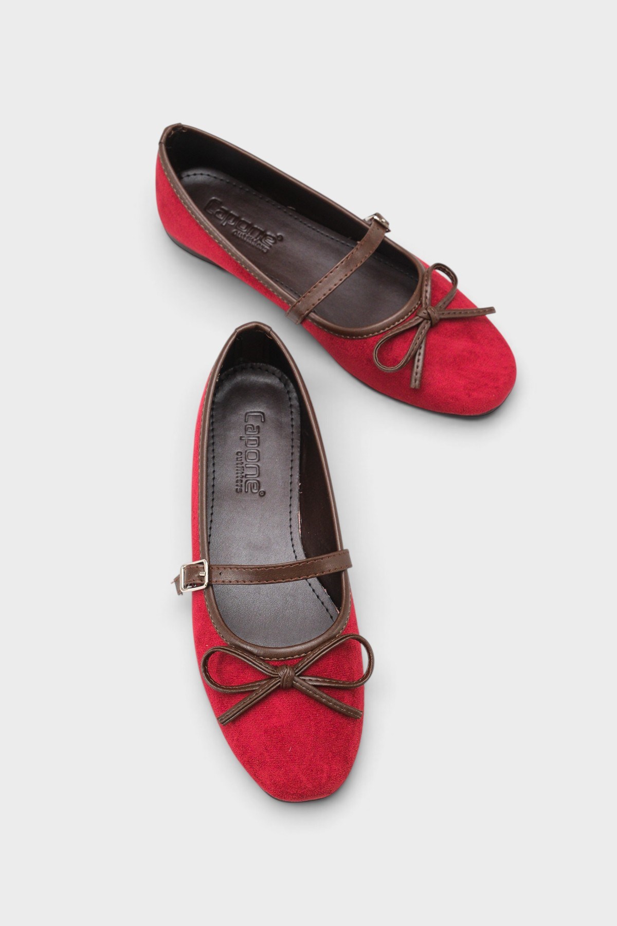 Capone Chandal Suede Look Mary Jane Shoes