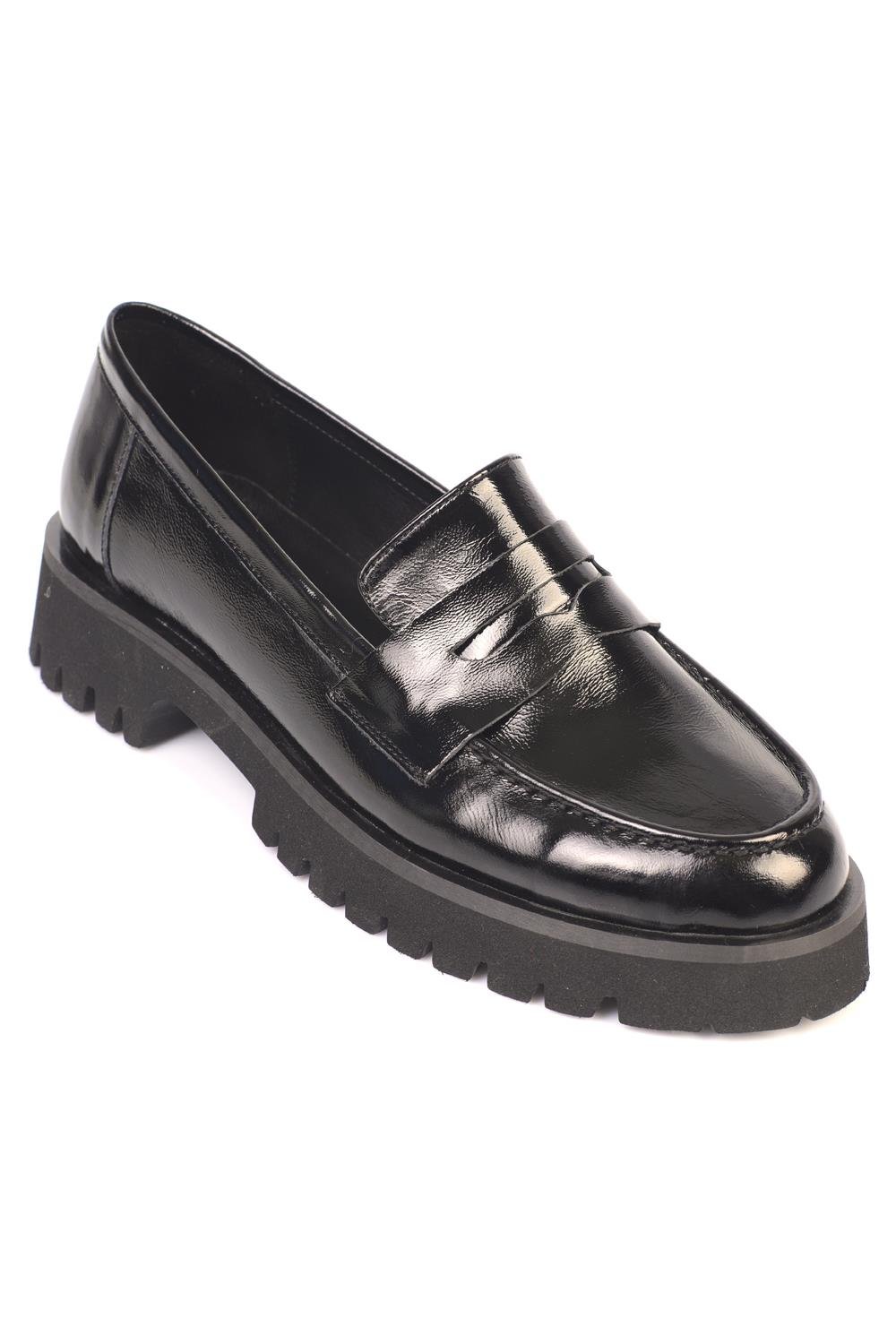 Capone Cork Sole Leather Women  Loafer