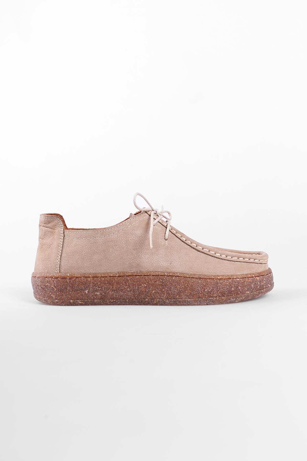 Capone Cork Sole Leather Women Mink Loafer