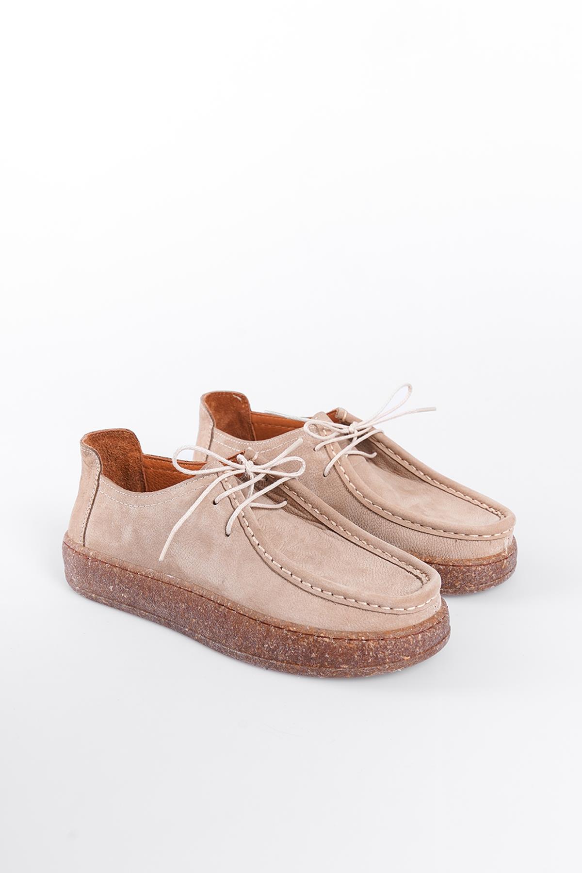 Capone Cork Sole Leather Women Mink Loafer
