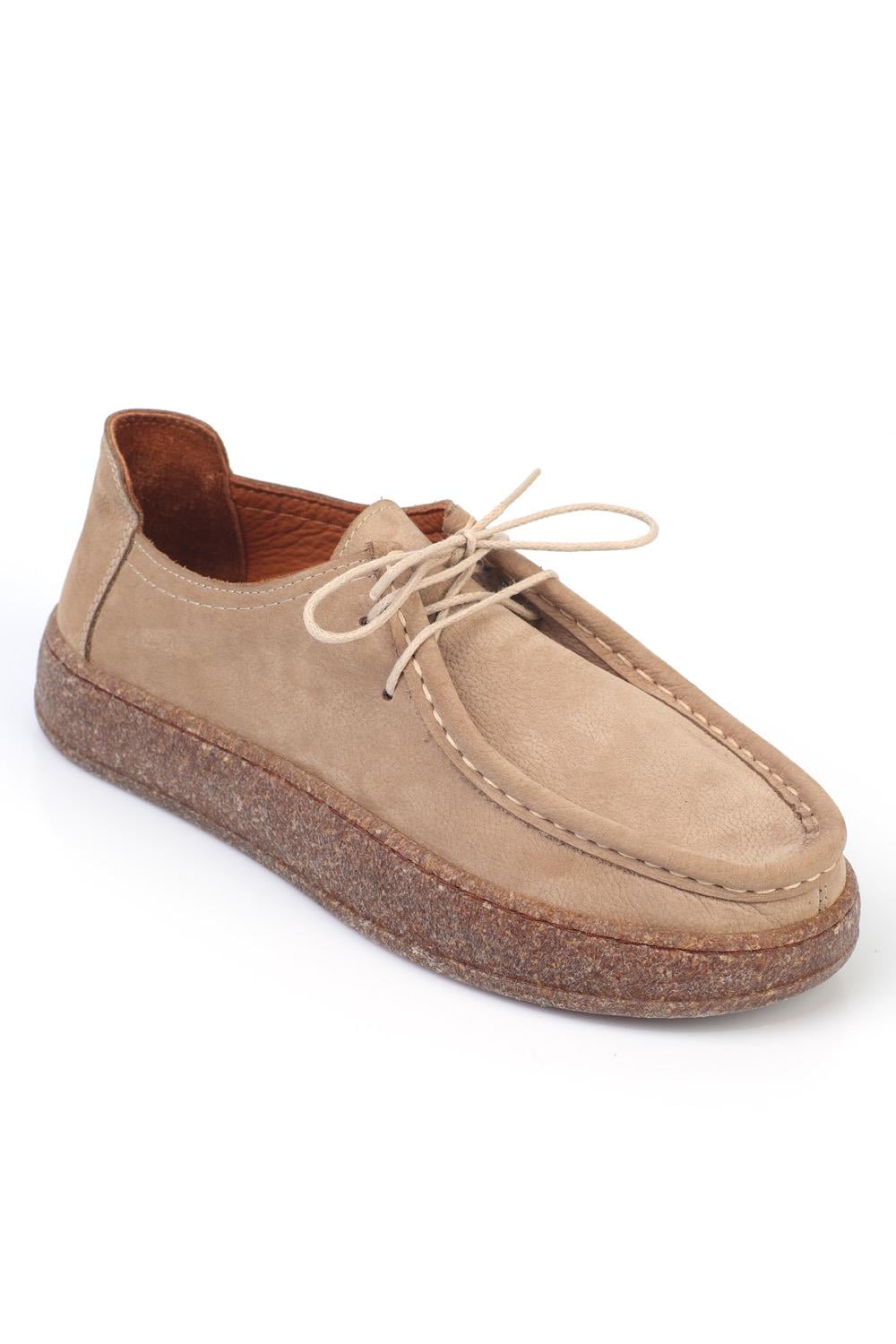 Capone Cork Sole Leather Women Mink Loafer