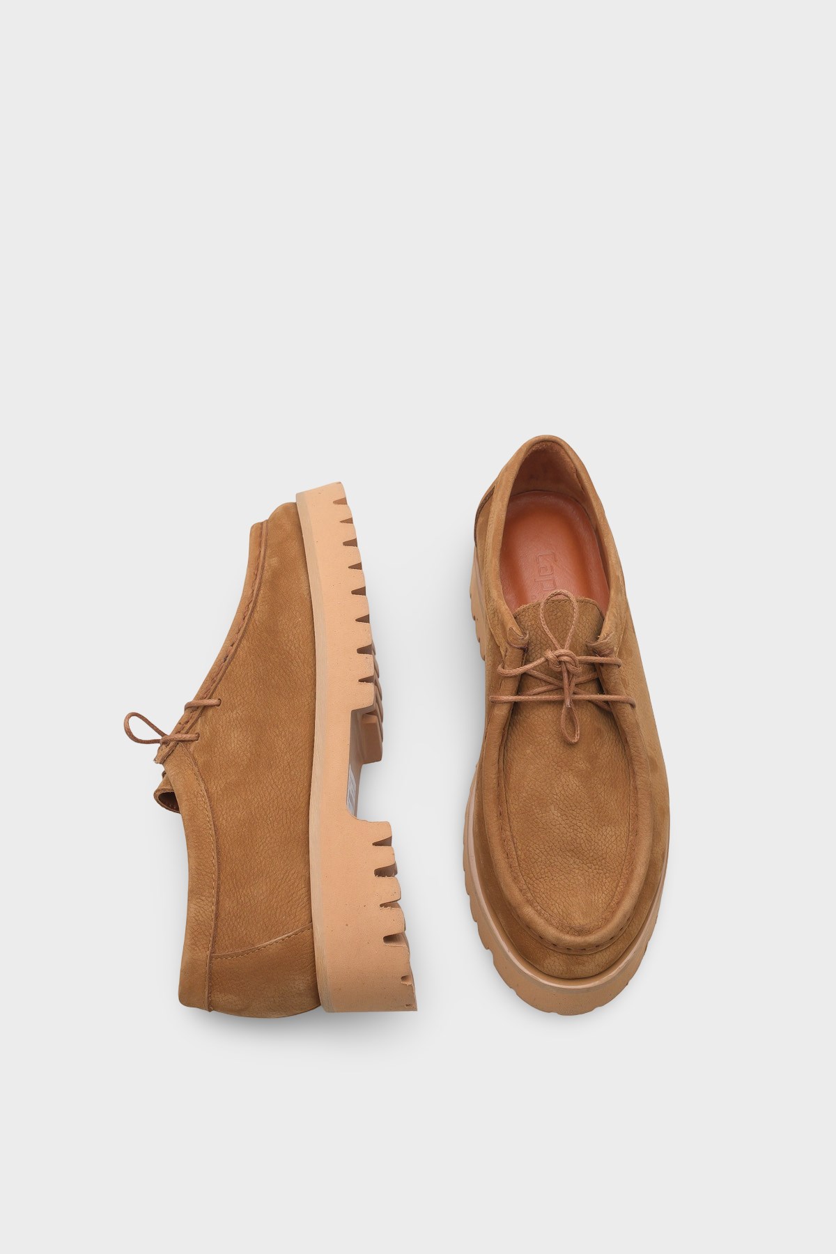 Capone Cork Sole Leather Women Tobacco Loafer