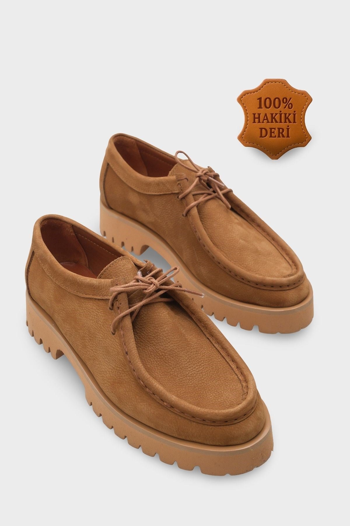Capone Cork Sole Leather Women Tobacco Loafer