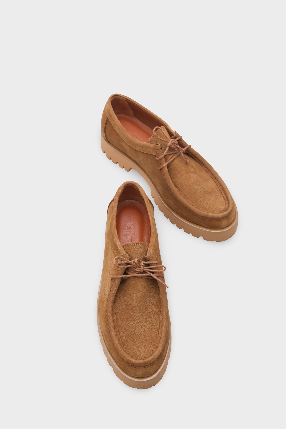 Capone Cork Sole Leather Women Tobacco Loafer