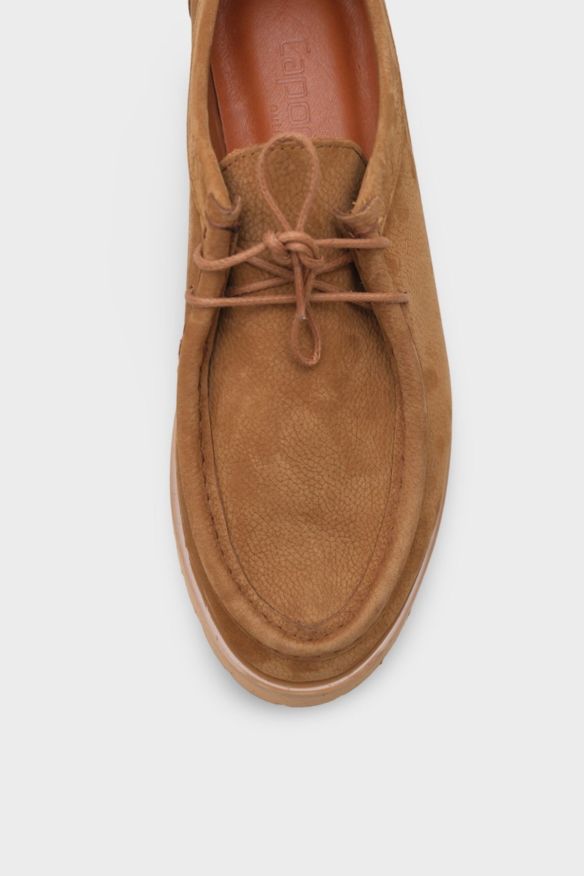 Capone Cork Sole Leather Women Tobacco Loafer