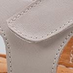 Capone Corrinne Genuine Leather Soft Comfort Women Silver Grey Sandal
