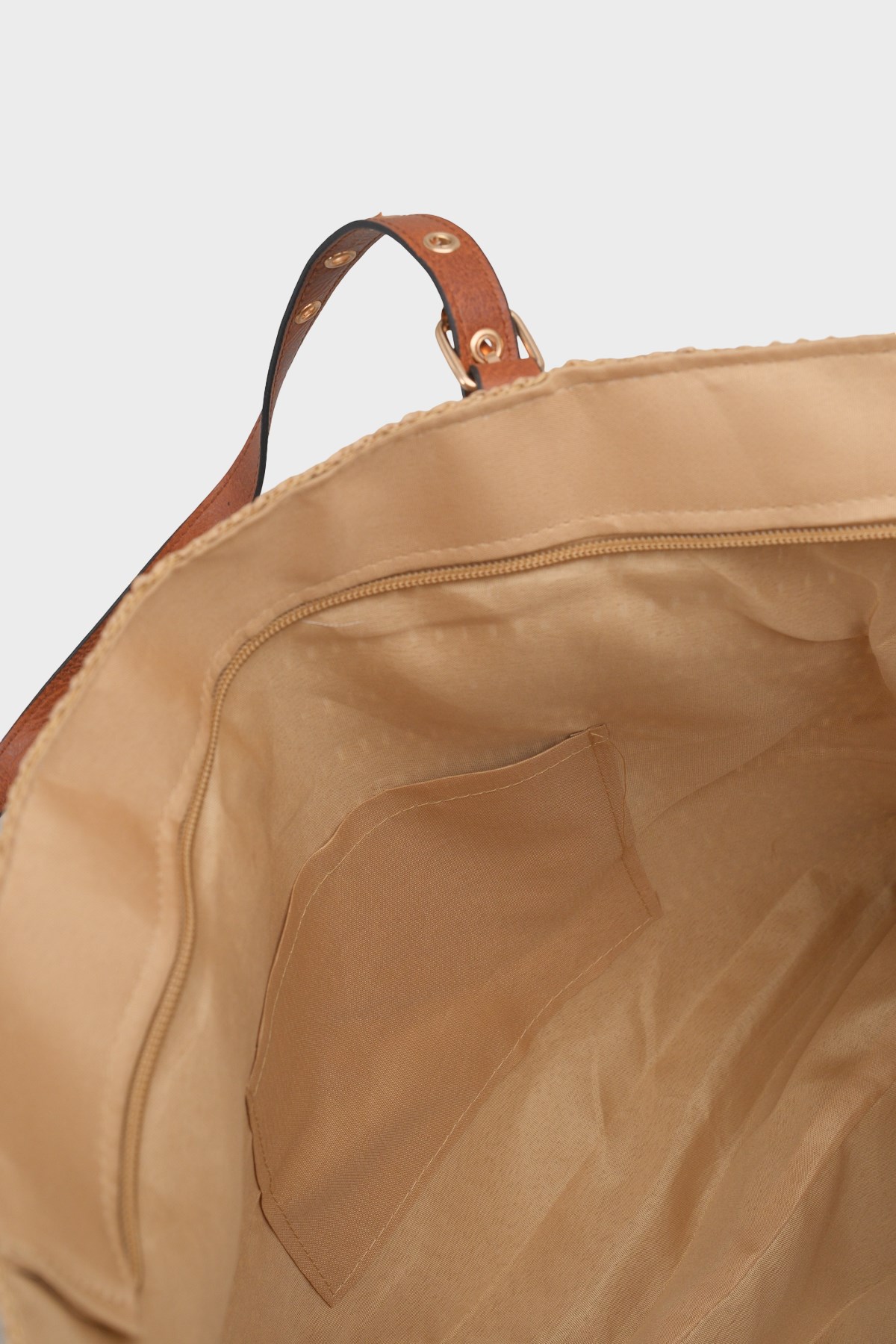 Capone Costa Blanca Raffia Look Women Mink Tote Bag