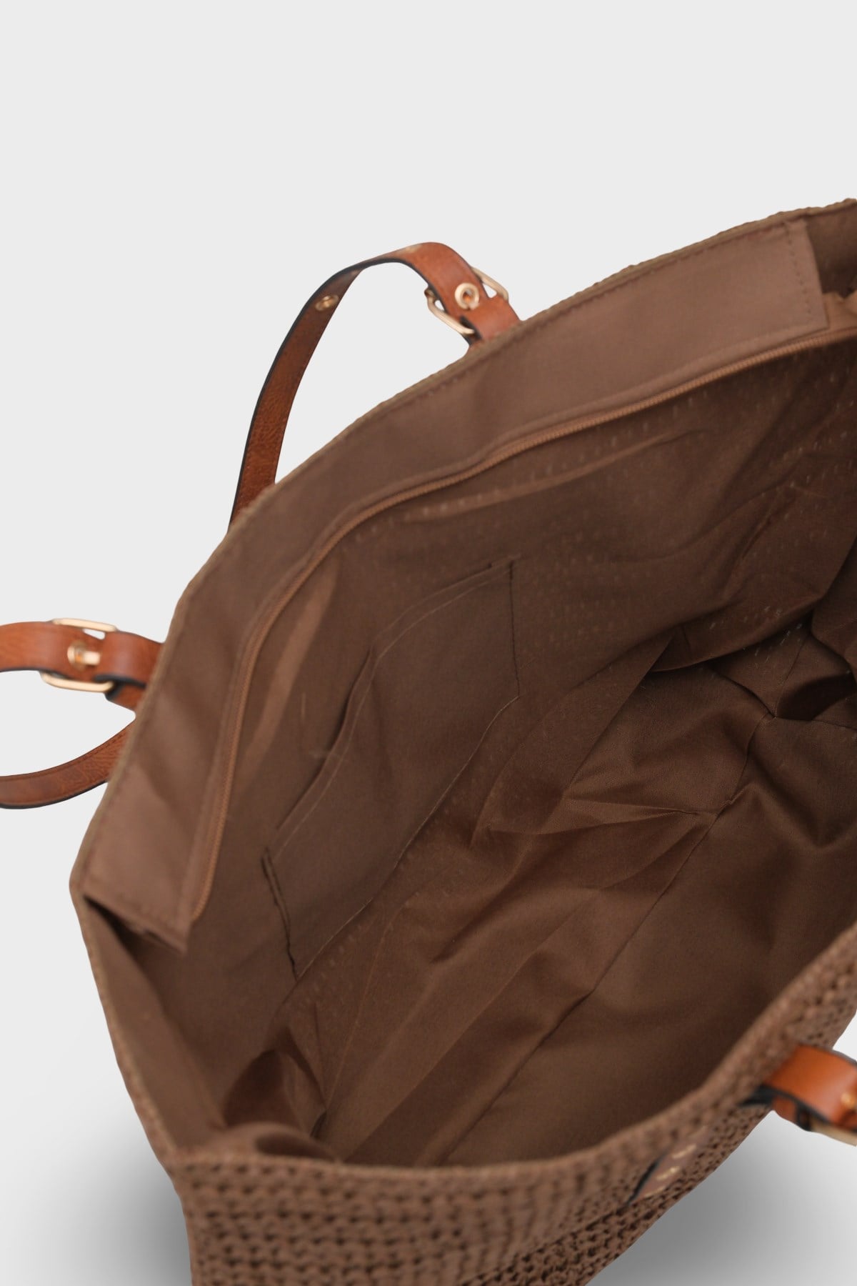 Capone Costa Blanca Raffia Look Women Brown Tote Bag