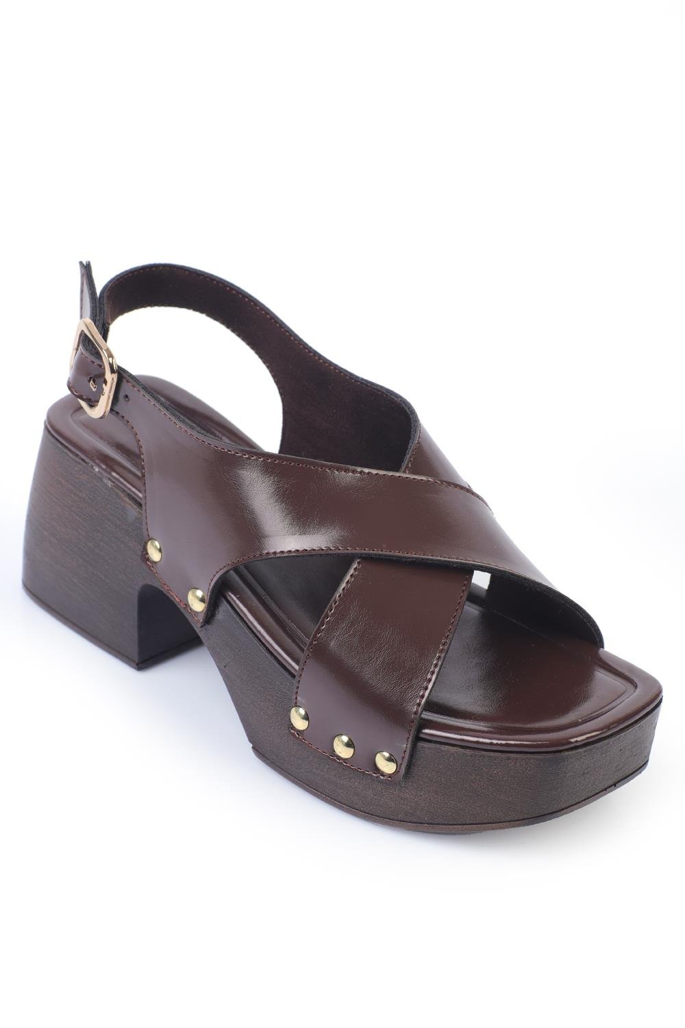 Capone Cross Ankle Strap Women  Sabot Sandals
