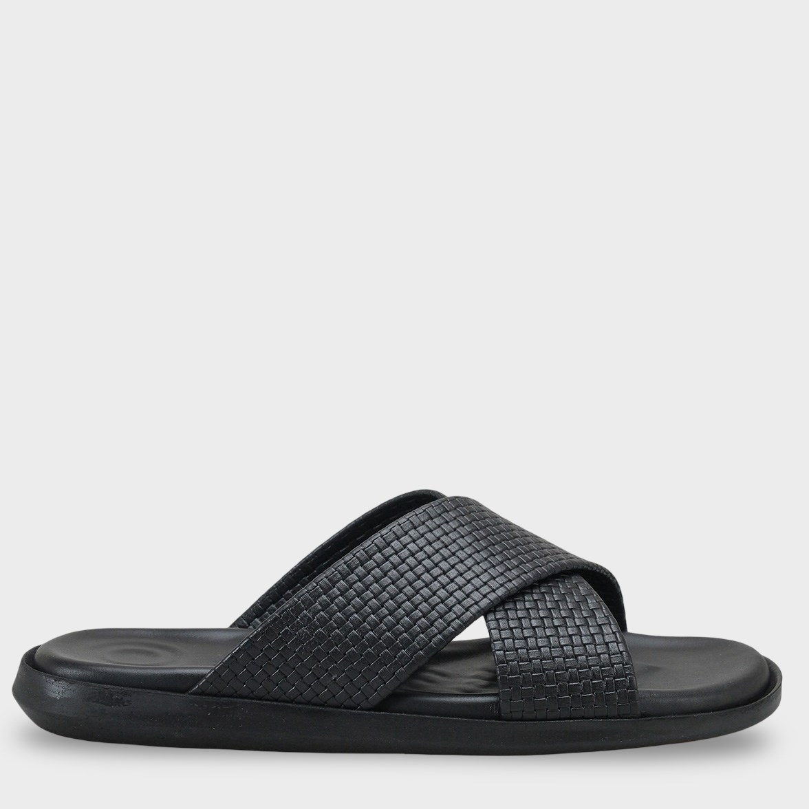 Capone Cross Strap Woven Pattern Men Sandal