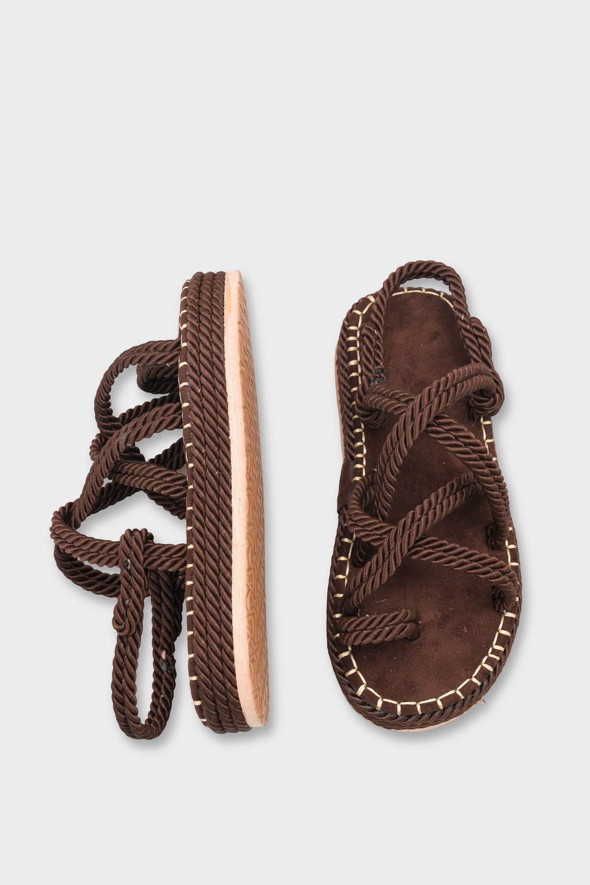 Capone Eden Wedge Heel Rope Woman Sandals