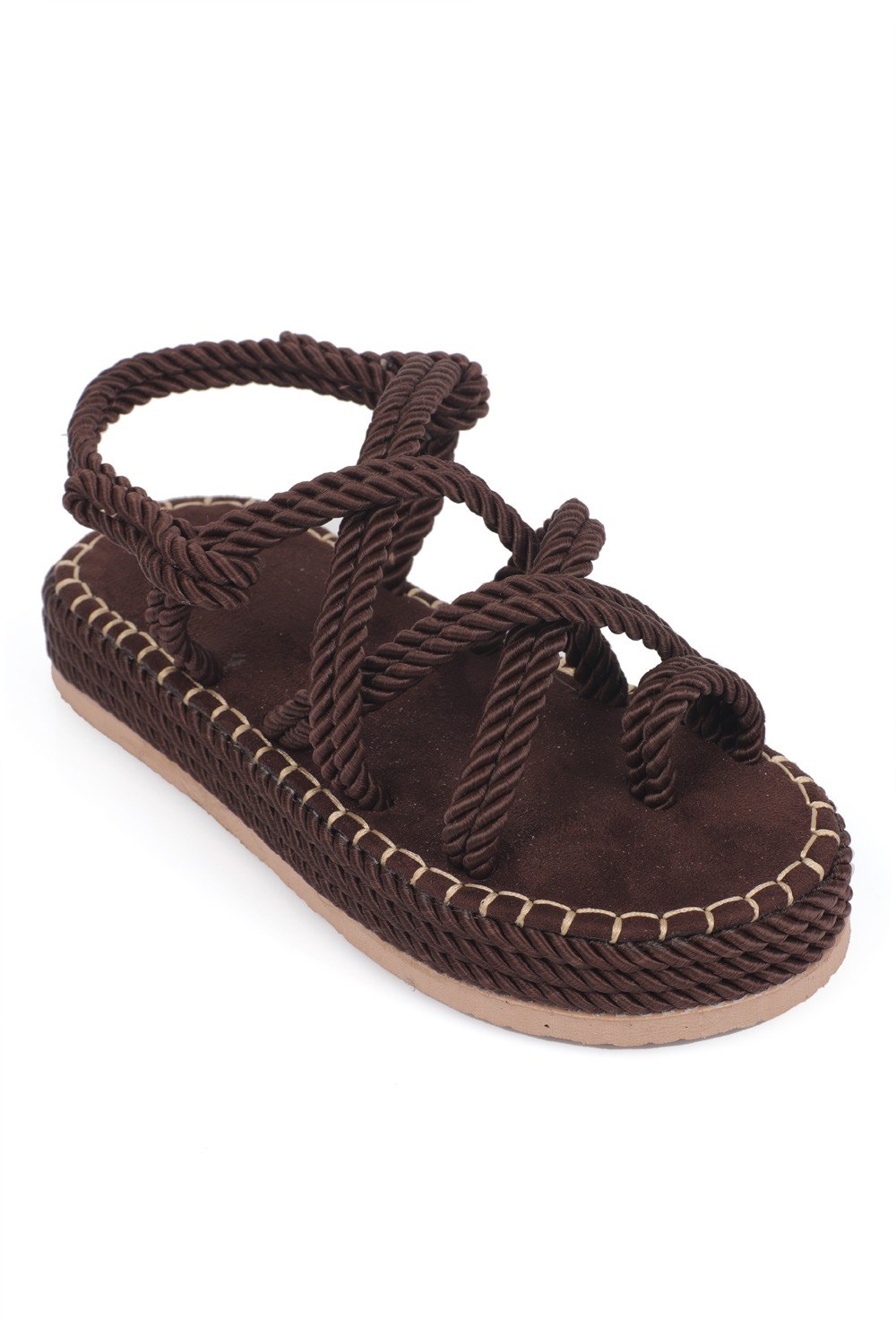 Capone Eden Wedge Heel Rope Woman Sandals