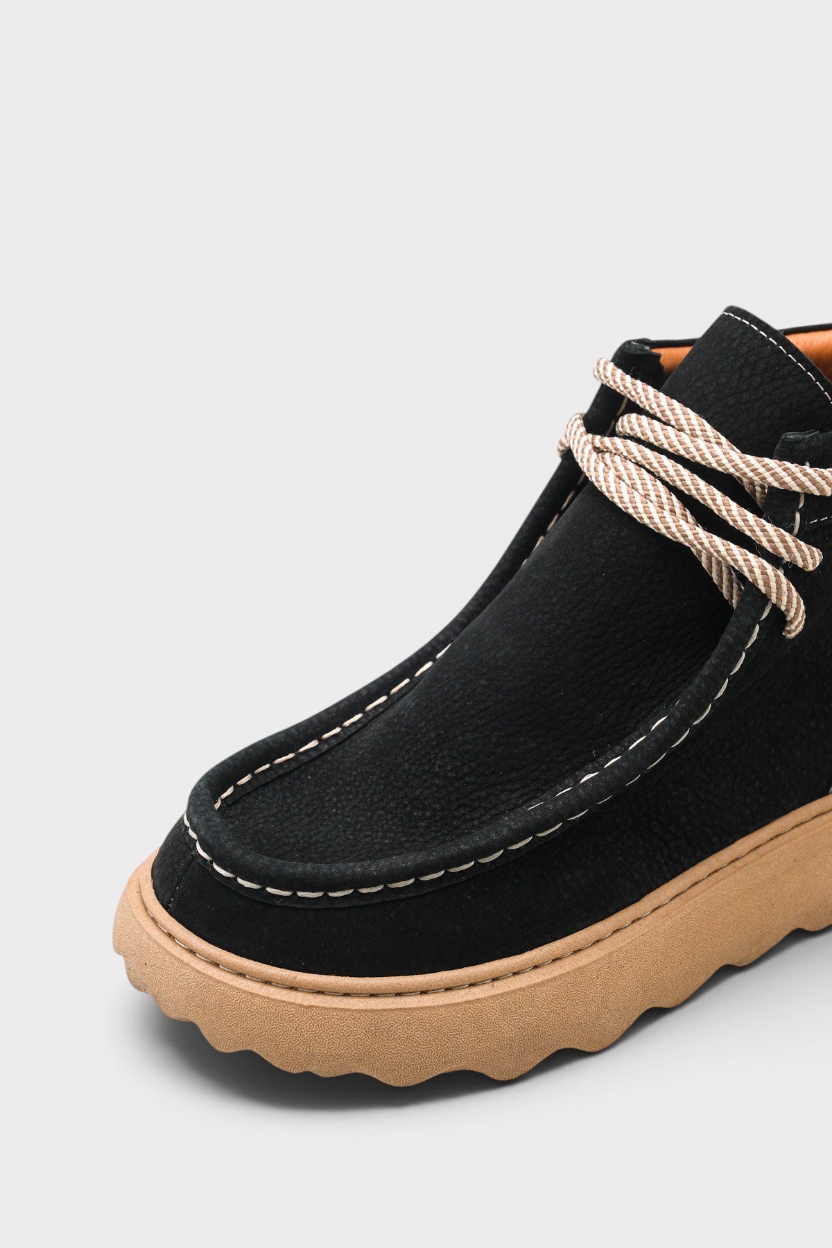 Capone Edita Genuine Nubuck Leather Comfort Women Nubuck Black Ankle Boot