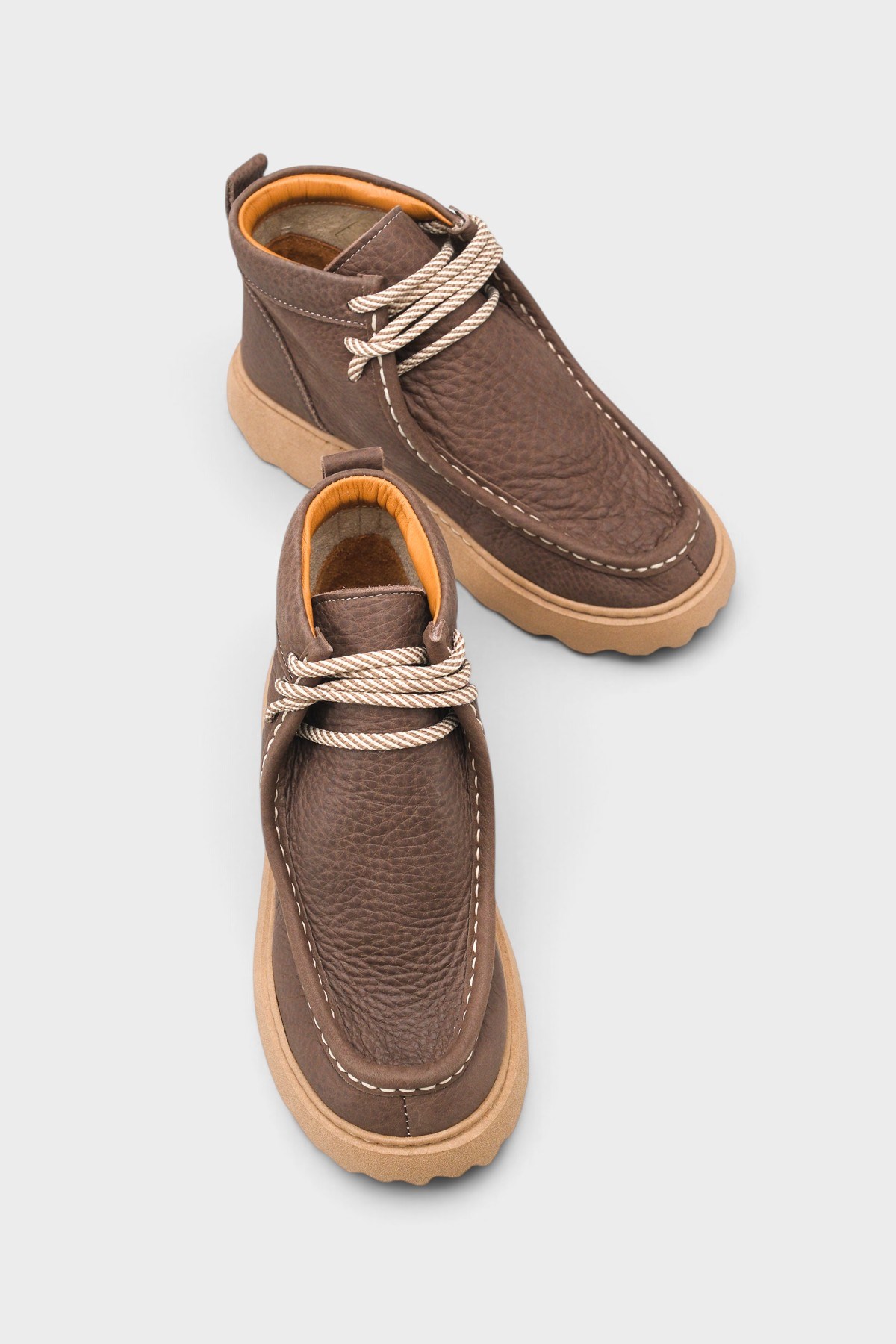 Capone Edita Genuine Nubuck Leather Comfort Women Brown Ankle Boot