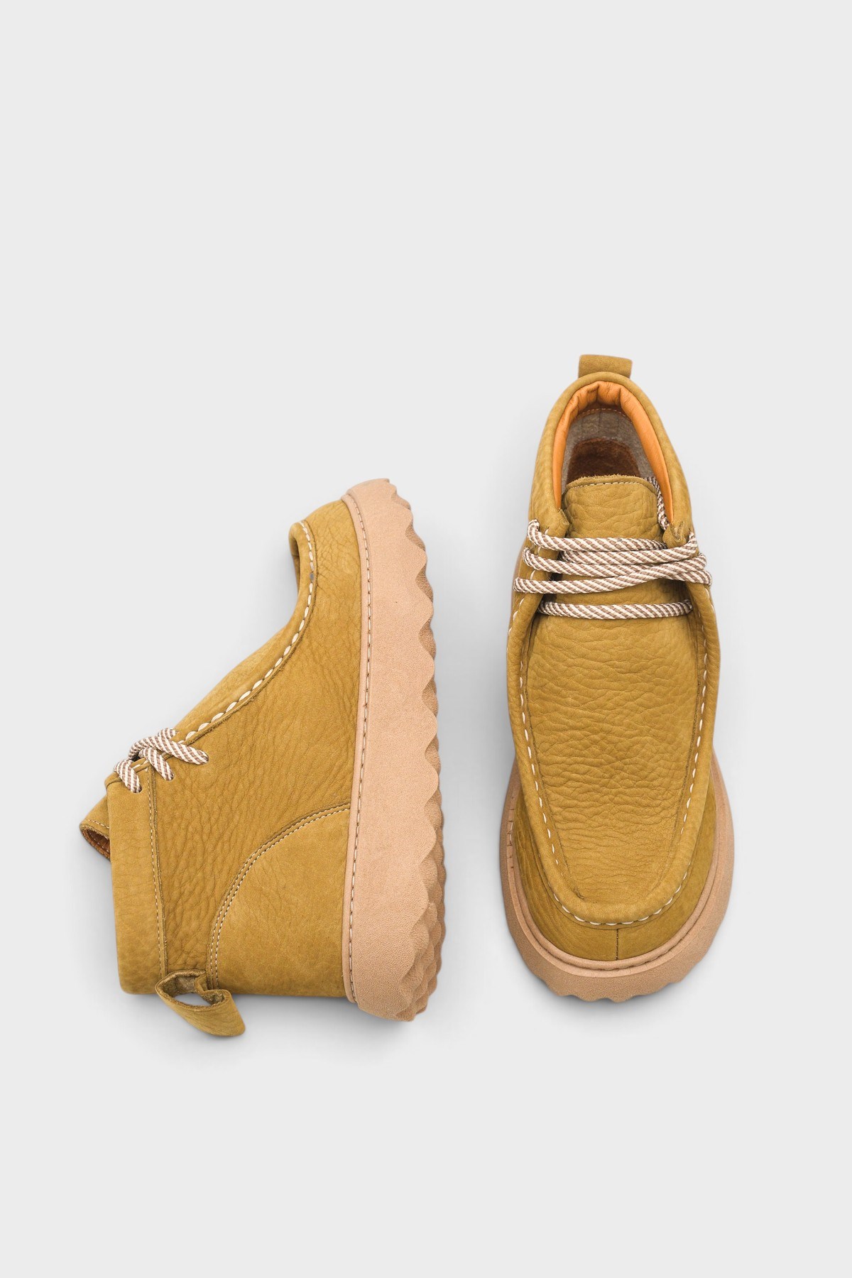 Capone Edita Genuine Nubuck Leather Comfort Women Nubuck Khaki Ankle Boot