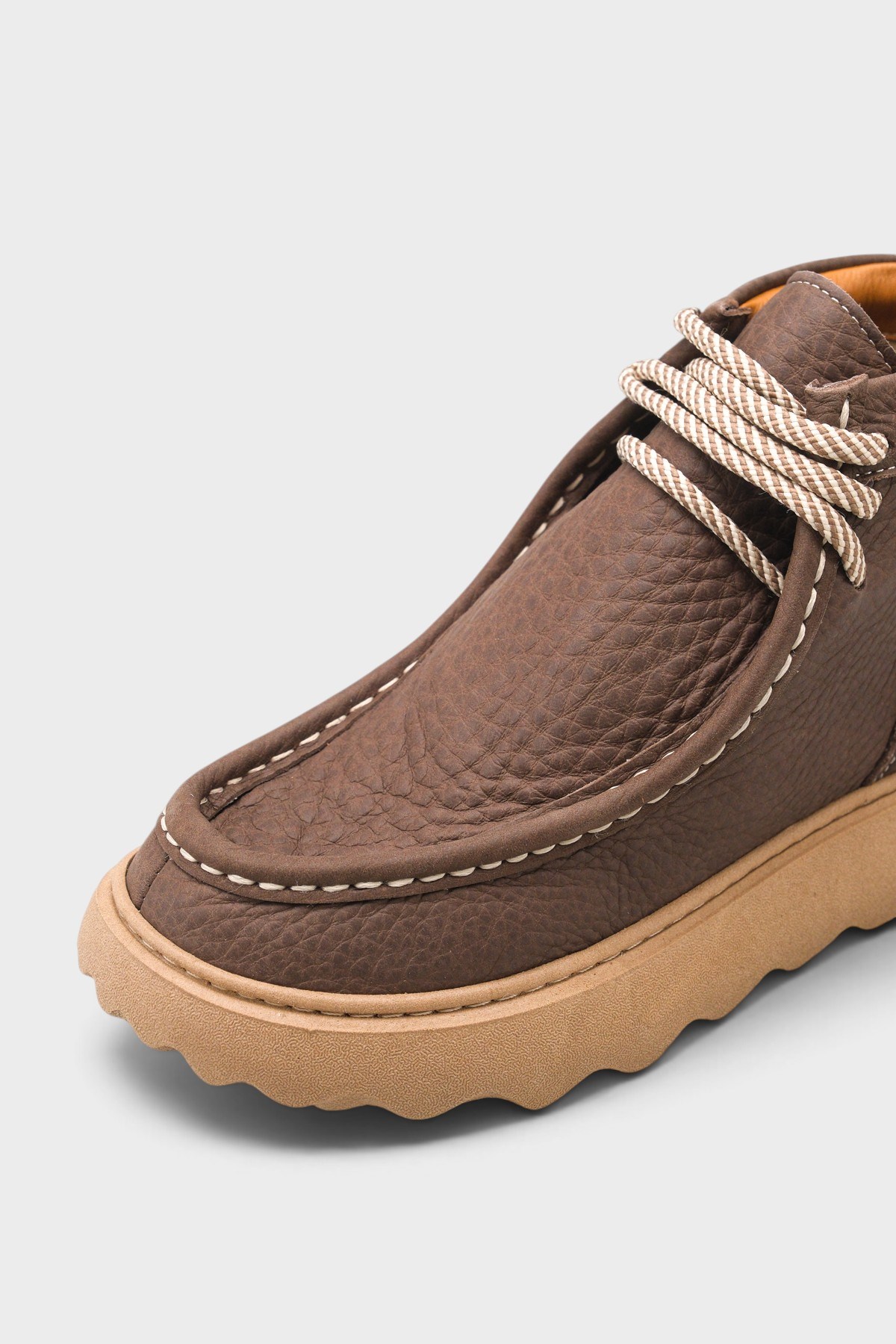 Capone Edita Genuine Nubuck Leather Comfort Women Brown Ankle Boot
