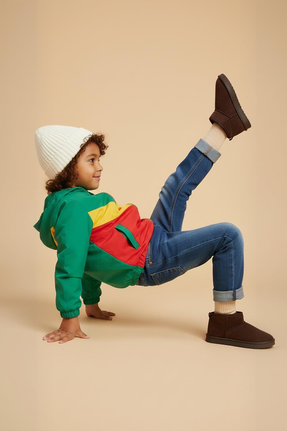 Capone Faux Fur Lined Kids Mini Ankle Boot