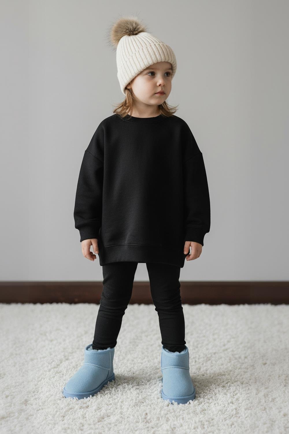 Capone Faux Fur Lined Kids Mini Ankle Boot