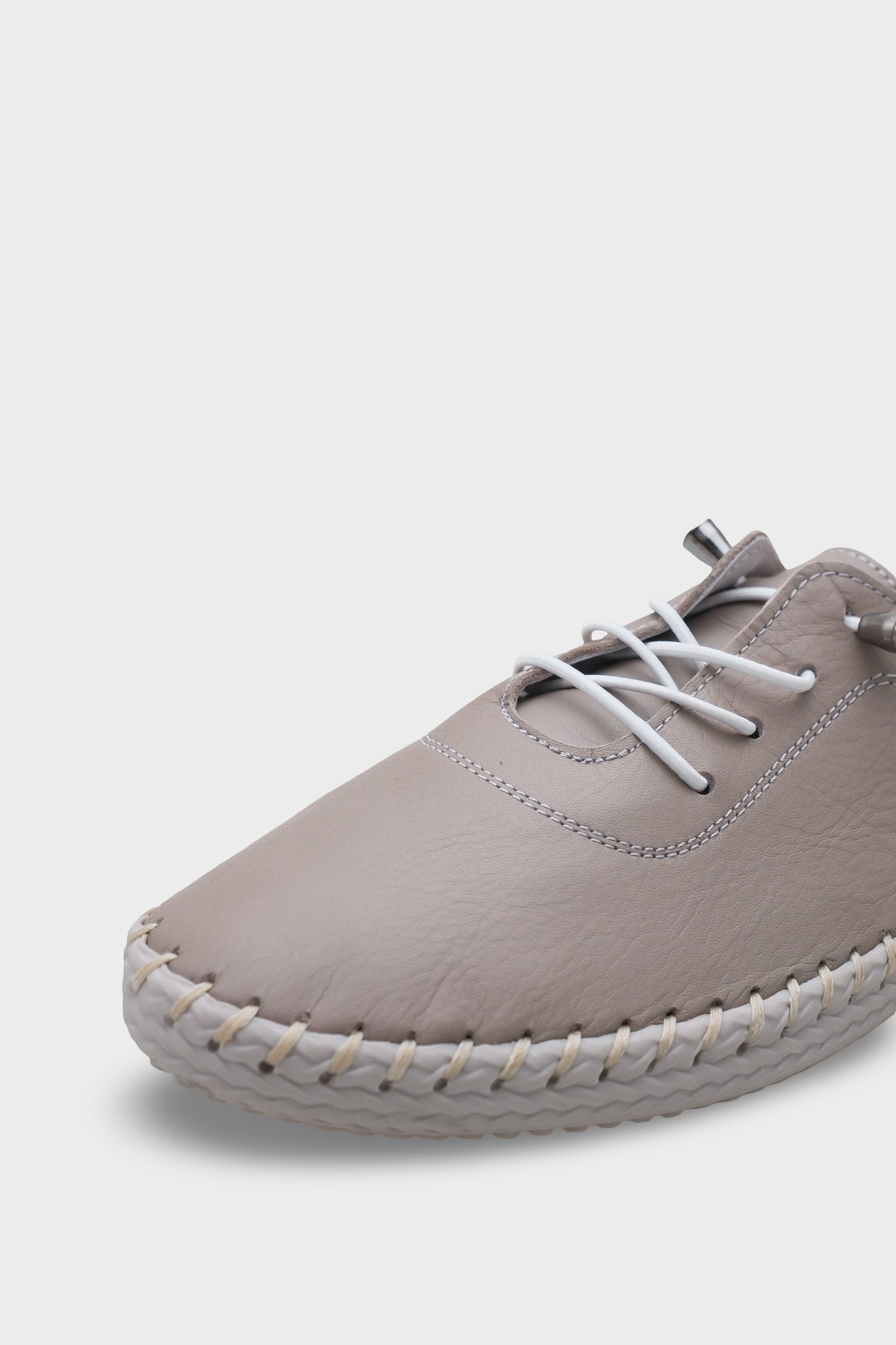 Capone Fina Genuine Leather Soft Comfort Sole Women Mink Ballet Flat