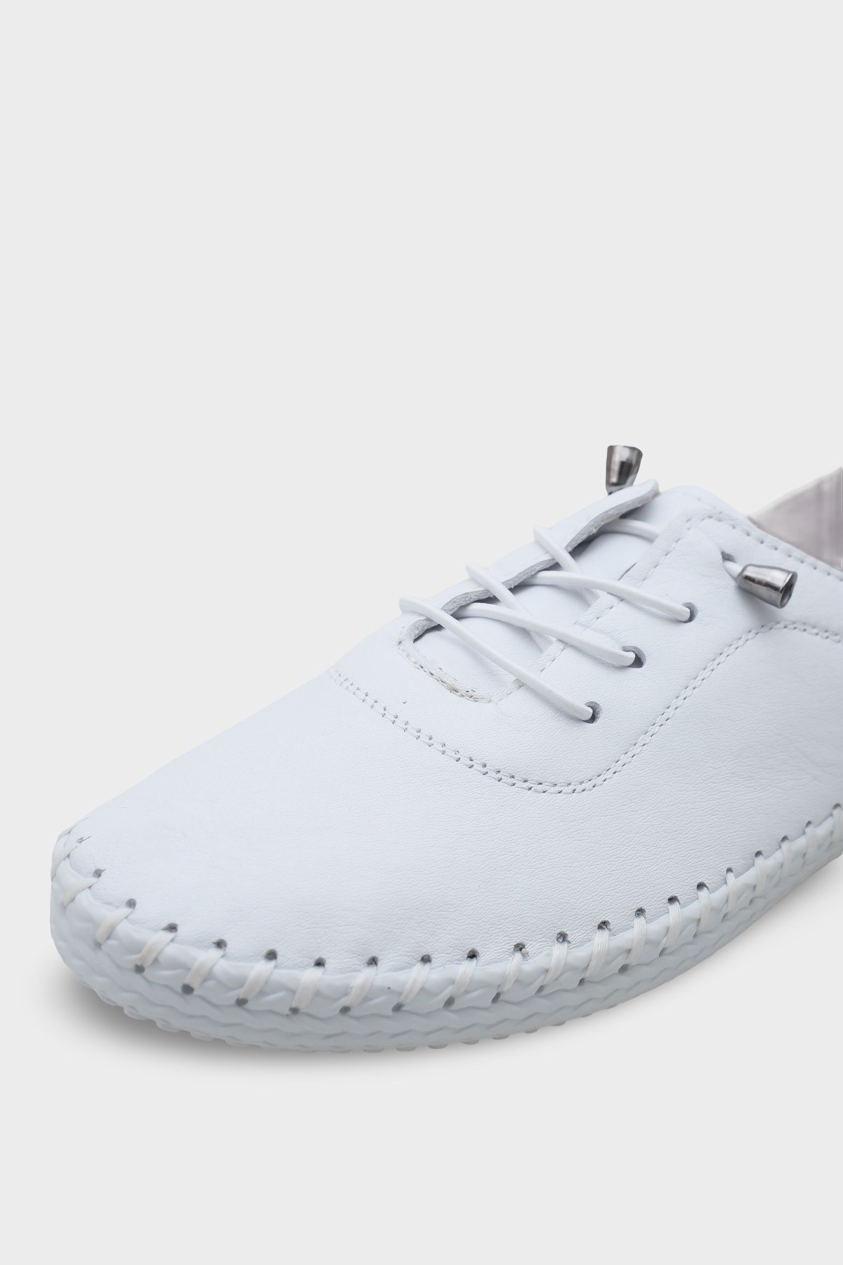 Capone Fina Genuine Leather Soft Comfort Sole Women White Ballet Flat