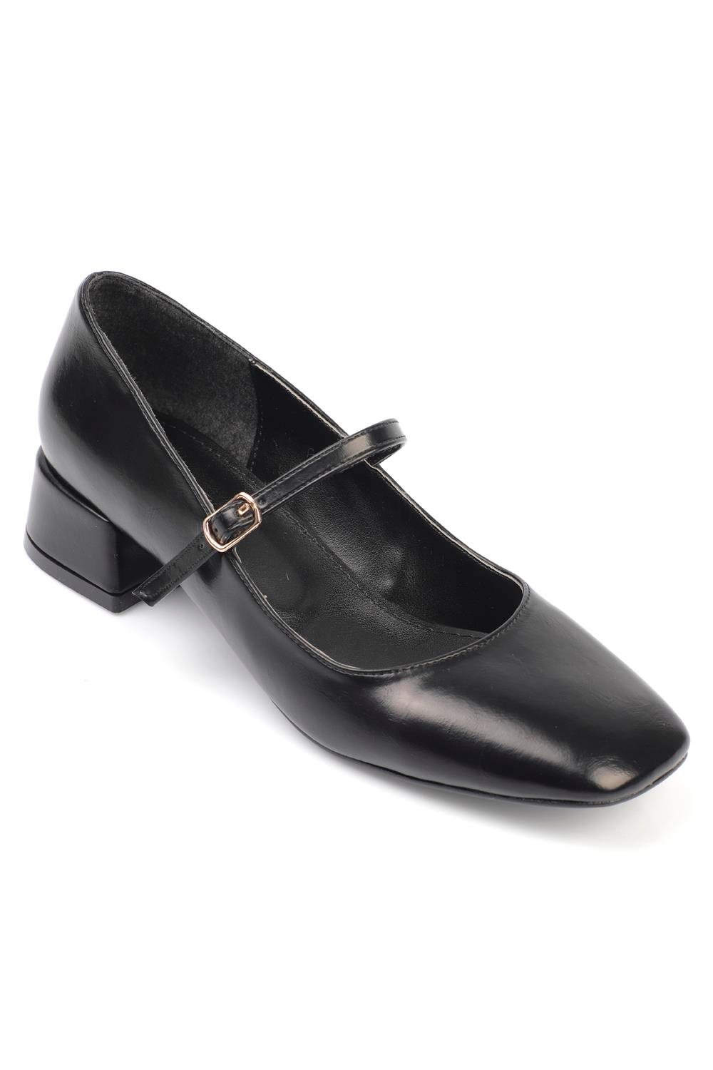 Capone Flat Toe Banded Low Heel Woman Shoes
