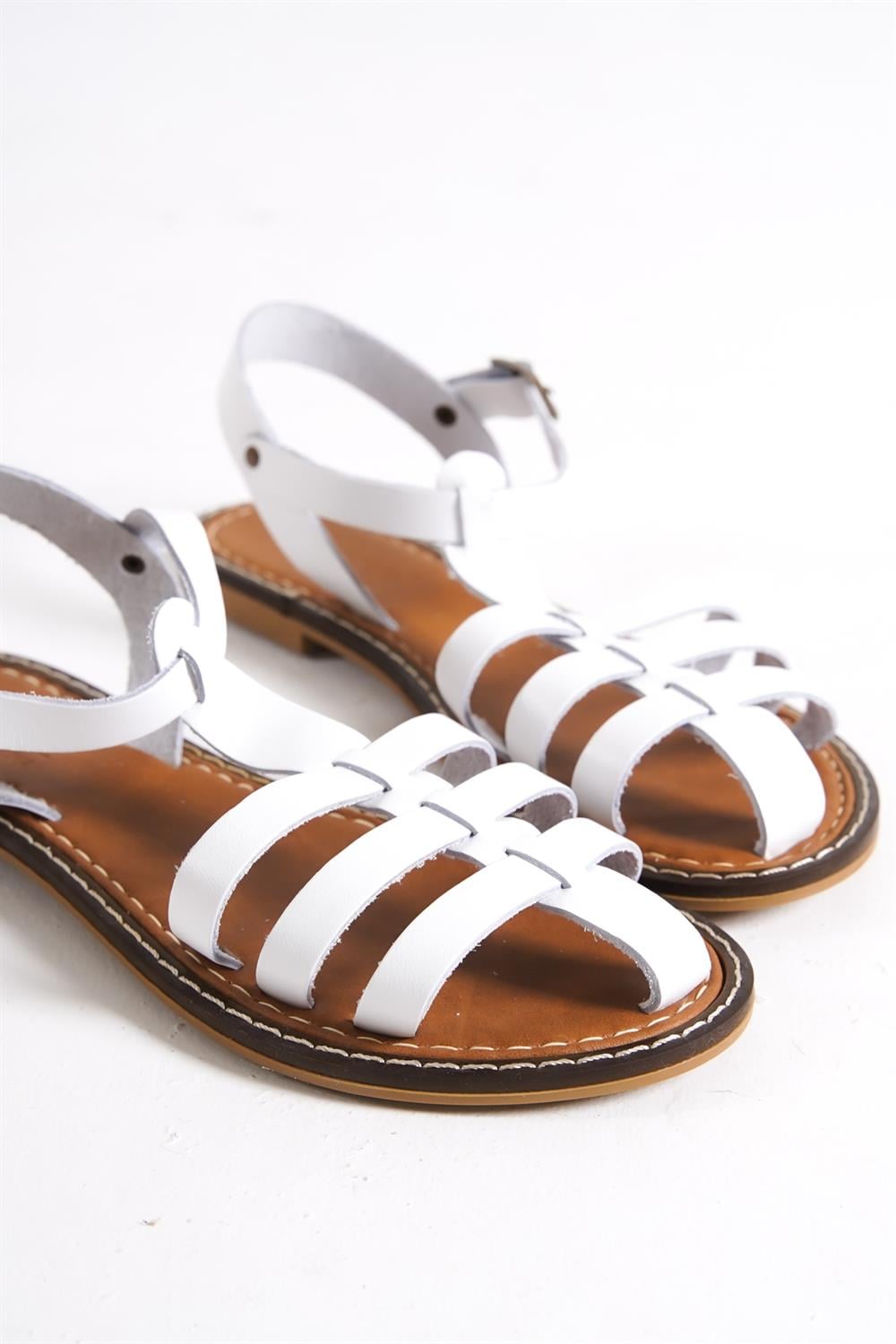 Capone Gladiator Band Woman Leather Sandals