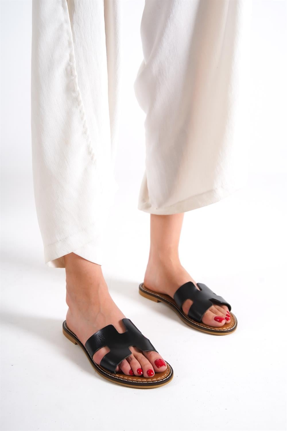 Capone H Band Woman Leather Sandals