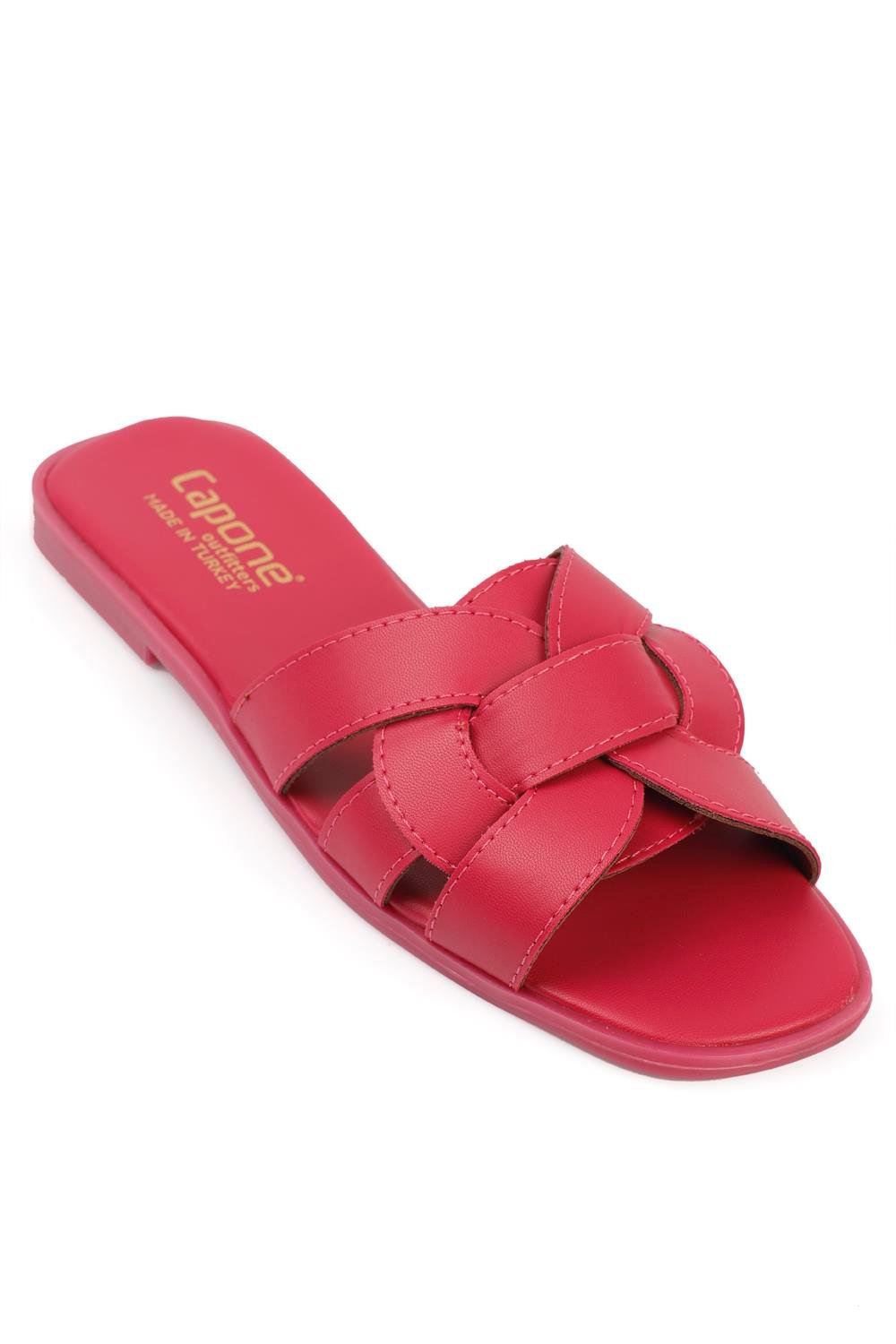 Capone Halsey Women Fuchsia Slide Flat Sandals