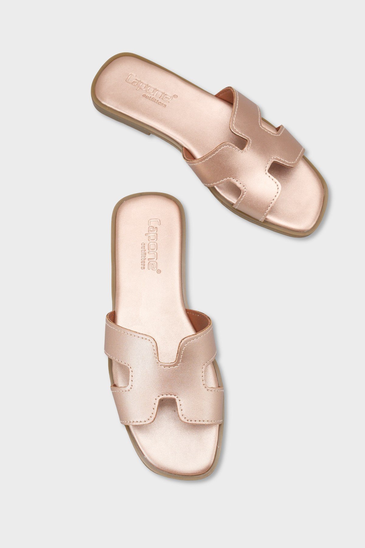 Capone Halsey Women Rose Slide Flat Sandals