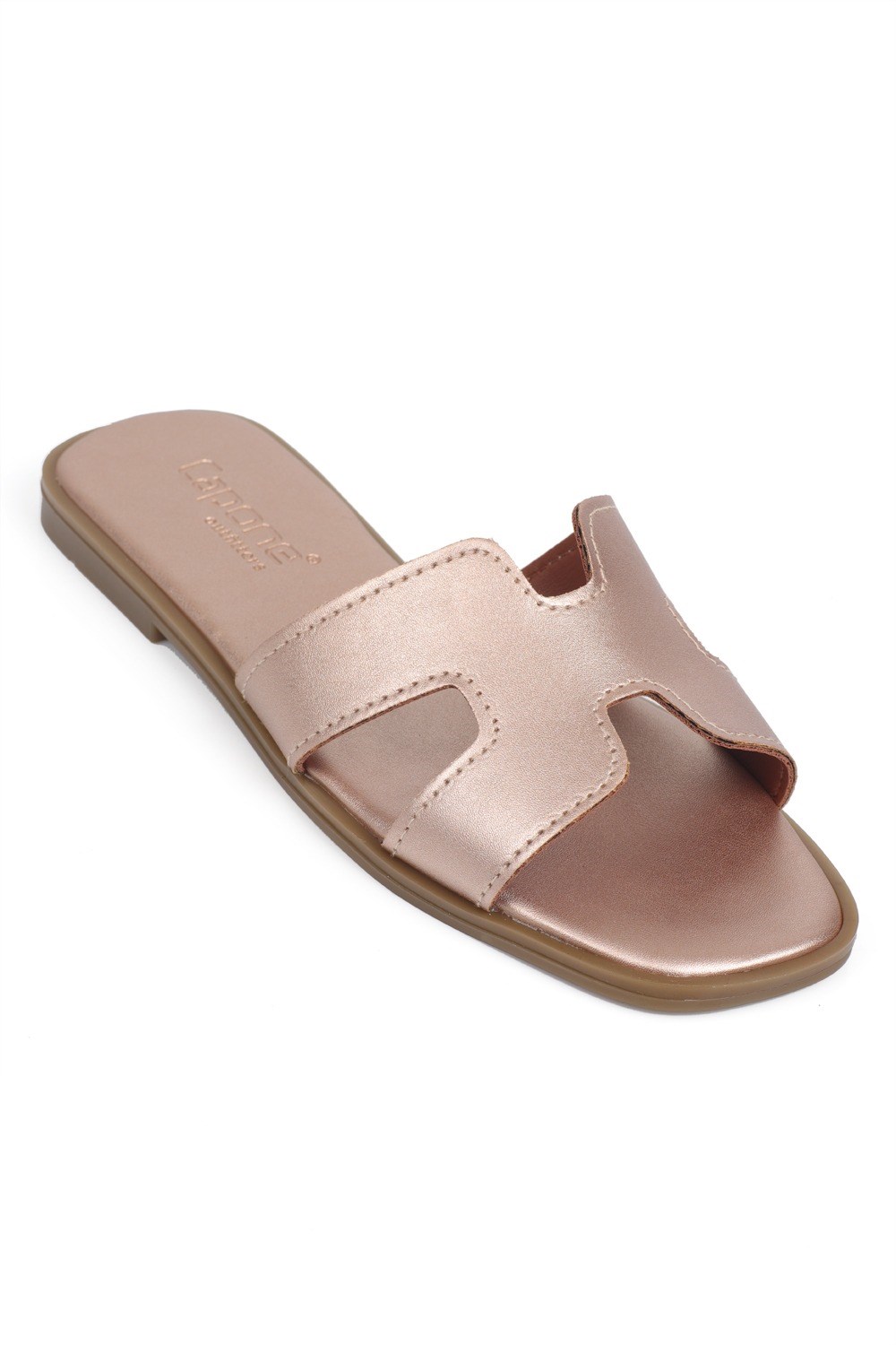 Capone Halsey Women Rose Slide Flat Sandals