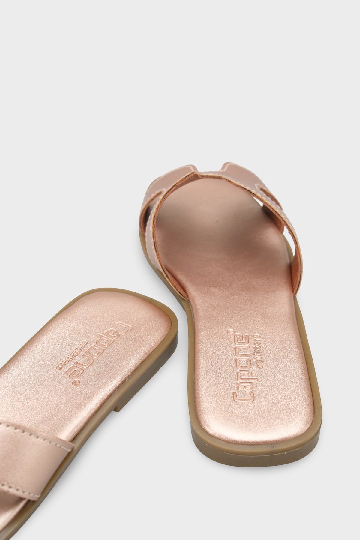 Capone Halsey Women Rose Slide Flat Sandals