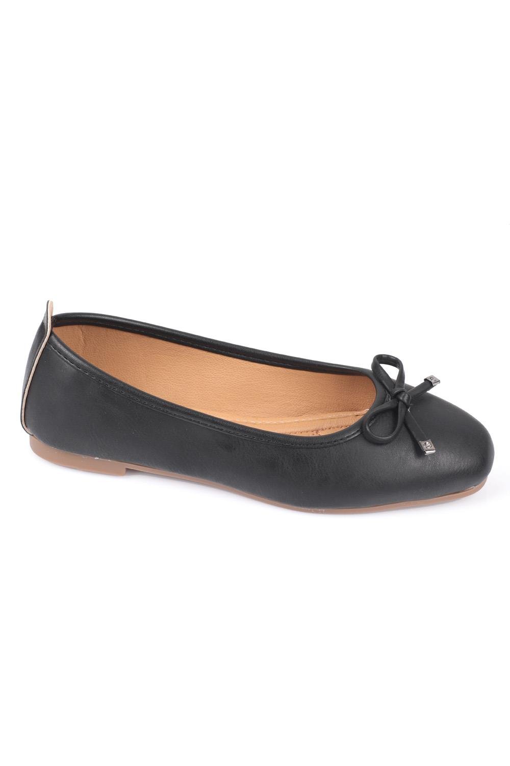 Capone Hana Trend Women Black Ballet Flats